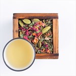 Loose-leaf herbal tea for wellness and contemplation